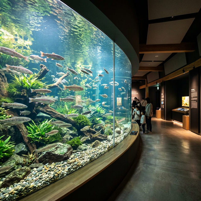 Freshwater fish at the Fujisan Aquarium