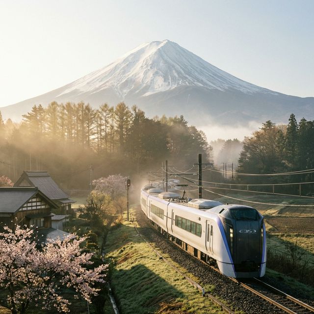 Express train to Kawaguchiko